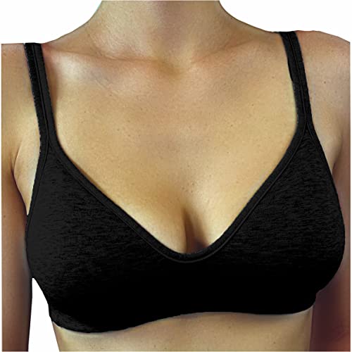 GIOS Reggiseno Cotone Aroma (3, Nero)