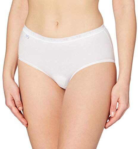 Sloggi Basic+ Midi, Slip, Donna, Bianco (White), 46