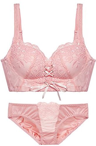 WENJUNneiyi WENJUN Reggiseno In Pizzo Set Intimo Sexy Regolabile 5 Colori Raccolti Opzionale (Colore : Pink, dimensioni : 70B)