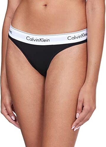 Calvin Klein Perizoma Donna Tanga, Nero (Black), XS