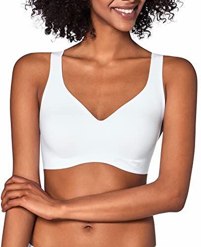 Sloggi Zero Feel Bralette Ex, Bustino Donna, Bianco (White), XS