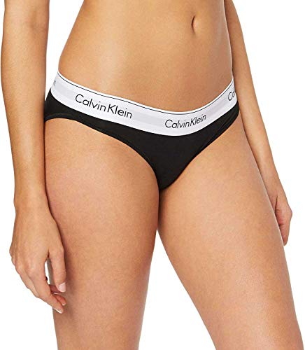 Calvin Klein Bikini 0000f3787e, Mutandine bikini Donna, Nero (Black), XS