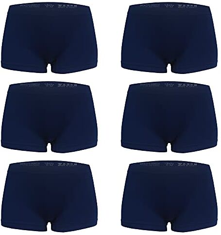 Libella Pacco da 6 Mutande Mini Shorts Donna Microfibra Senza Cuciture 3908 MBU 2XL/3XL