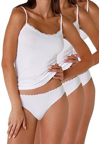 LOVABLE Slip Invisible Comfort Cotton Donna x3, Bianco, L/XL