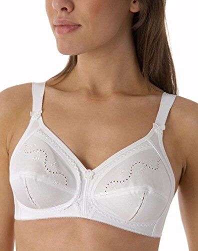 Triumph Doreen + Cotton 01 N, Reggiseno senza Ferretto Donna, Bianco (White), 4C