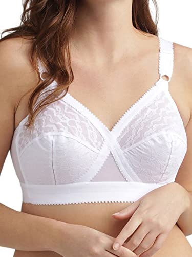 Playtex Reggiseno Senza ferretto Criss Cross Classico Donna x1, Bianco (White), 85D