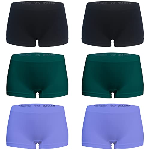 Libella Pacco da 6 Mutande Mini Shorts Donna Microfibra Senza Cuciture 3908 BGV 2XL/3XL