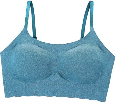 WENJUNneiyi WENJUN Reggiseno Senza Biancheria Intima Senza Cuciture Per Il Sonno Di Bra Senza Bordi 4 Colori Tra Cui Scegliere (Colore : Verde scuro, dimensioni : S.)