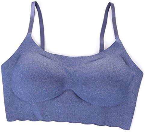 WENJUNneiyi WENJUN Reggiseno Senza Biancheria Intima Senza Cuciture Per Il Sonno Di Bra Senza Bordi 4 Colori Tra Cui Scegliere (Colore : Sapphire blue, dimensioni : L.)