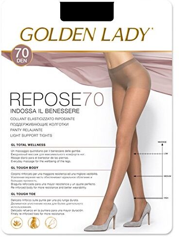 GOLDEN LADY Repose  Repose Collant 70 Den Nero Taglia Iv 36 T 300 g