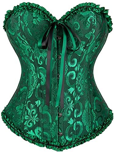 SZIVYSHI Corsetto elegante da donna con pizzo, perfetto per abiti curvy, costume burlesque, vestiti gotici e cerimonie Sexy e versatile