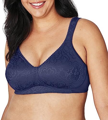 Playtex Reggiseno , da Donna, per Comfort e Sostegno assoluto, Senza Ferretto (18 Ore) Zen Blue 95D