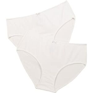 Ulla Popken Slip, 2er Pack, Slip Donna, Bianco (Weiss 20), 48 (Taglia Produttore: 42+) Ulla Popken Slip, 2er Pack, Slip Donna, Bianco (Weiss 20), 48 (Taglia Produttore: 42+)