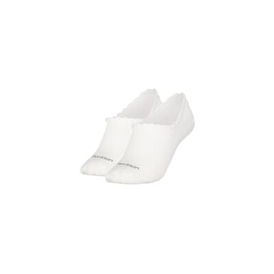 Calvin Klein Footie, Calzini Donna, Bianco, Taglia unica Calvin Klein Footie, Calzini Donna, Bianco, Taglia unica