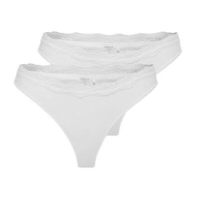 Only Onlvicky Lace Thong 2-Pack Acc Onlvicky Lace Thong 2-Pack Acc Donna (Pacco da 2) Only Onlvicky Lace Thong 2-Pack Acc Onlvicky Lace Thong 2-Pack Acc Donna (Pacco da 2)