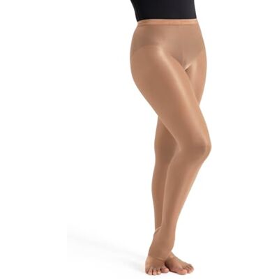 Capezio Collant Strirrup Ultra Shimmery Donna, Beige, M Capezio Collant Strirrup Ultra Shimmery Donna, Beige, M