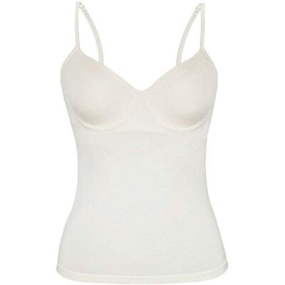 Sassa Bh-Shirt M. Einlage Vorgeformt, Canottiera Donna, Bianco (Elfenbein 00314), 75C (Taglia produttore:75C) Sassa Bh-Shirt M. Einlage Vorgeformt, Canottiera Donna, Bianco (Elfenbein 00314), 75C (Taglia produttore:75C)