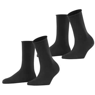Esprit Basic Pure 2-Pack W So cotone tinta unita confezione di 2 paia, Calzini Donna, Nero Black 3000, 35-38 Esprit Basic Pure 2-Pack W So cotone tinta unita confezione di 2 paia, Calzini Donna, Nero Black 3000, 35-38