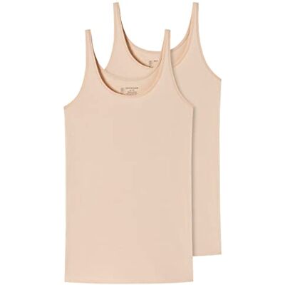 Schiesser 2PACK Trägertop, Intimo Donna, Sand, 46 Schiesser 2PACK Trägertop, Intimo Donna, Sand, 46