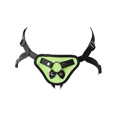 DREAM TOYS Radiant Strap-On Harness Strap-On Harness Erotic for Couples Glow in the Dark BDSM SM Bondage for Women Lesbian Adjustable Green DREAM TOYS Radiant Strap-On Harness Strap-On Harness Erotic for Couples Glow in the Dark BDSM SM Bondage for Women Lesbian Adjustable Green