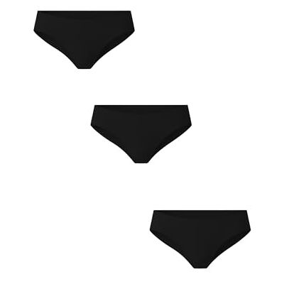 POMPEA 3 Pezzi Slip Brasiliana Donna in Morbida Microfibra, Mutande Donna con Taglio Vivo Senza Cuciture POMPEA 3 Pezzi Slip Brasiliana Donna in Morbida Microfibra, Mutande Donna con Taglio Vivo Senza Cuciture