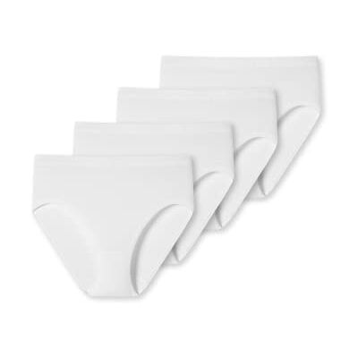Schiesser Confezione da 4 Slip da Donna, Colore Bianco, 40 Schiesser Confezione da 4 Slip da Donna, Colore Bianco, 40