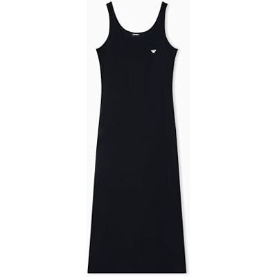 Emporio Armani Long Dressing Gown Camicia da Notte, Nero, XL Donna Emporio Armani Long Dressing Gown Camicia da Notte, Nero, XL Donna