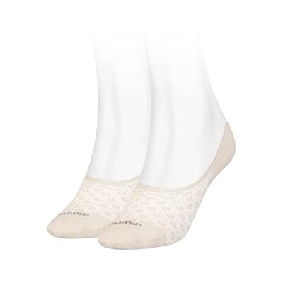 Calvin Klein Footie, Calzini Donna, Beige, Taglia unica Calvin Klein Footie, Calzini Donna, Beige, Taglia unica
