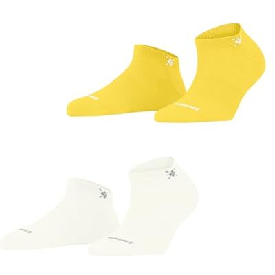 Burlington Everyday Sneaker Multipack W Sn cotone bassi tinta unita lot de 2 paires, Calzini corti Donna, Bianco Off-White 2040, 36-41 Burlington Everyday Sneaker Multipack W Sn cotone bassi tinta unita lot de 2 paires, Calzini corti Donna, Bianco Off-White 2040, 36-41