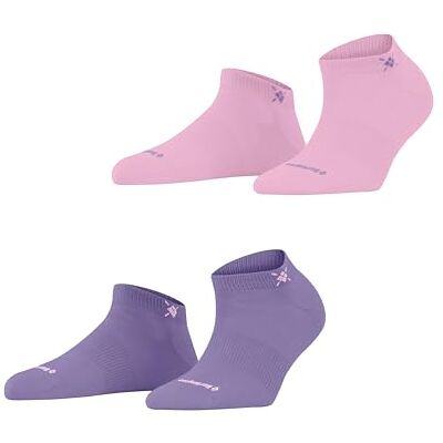 Burlington Everyday Sneaker Multipack W Sn cotone bassi tinta unita lot de 2 paires, Calzini corti Donna, Viola Lilac 6925, 36-41 Burlington Everyday Sneaker Multipack W Sn cotone bassi tinta unita lot de 2 paires, Calzini corti Donna, Viola Lilac 6925, 36-41