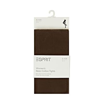 Esprit Cotton W Ti coprenti tinta unita 1 pezzo, Collant Donna, Marrone Dark Brown 5230, 36-38 Esprit Cotton W Ti coprenti tinta unita 1 pezzo, Collant Donna, Marrone Dark Brown 5230, 36-38