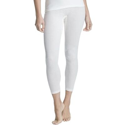 Sangora Mutande Lunghe da Donna in Lana Vergine/Modal, Bianco, L Sangora Mutande Lunghe da Donna in Lana Vergine/Modal, Bianco, L