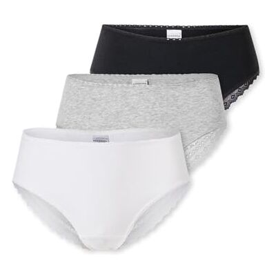 Schiesser Damen 3 Pack Panties Unterwäsche mit Spitze Baumwolle Mix Modern Multipacks Slip a Culotte Donna Schiesser Damen 3 Pack Panties Unterwäsche mit Spitze Baumwolle Mix Modern Multipacks Slip a Culotte Donna