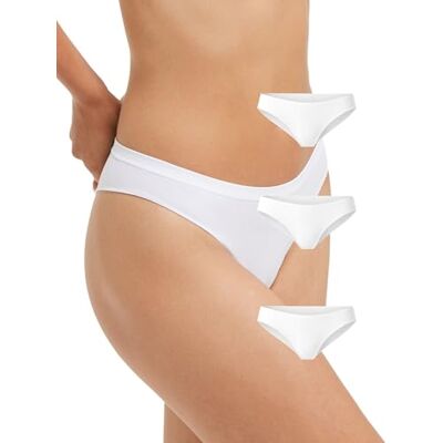 POMPEA 3 Pezzi Slip Brasiliana Donna in Morbida Microfibra, Mutande Donna Senza Cuciture POMPEA 3 Pezzi Slip Brasiliana Donna in Morbida Microfibra, Mutande Donna Senza Cuciture