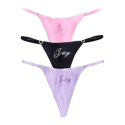 Juicy Couture Script 3-Pack Thong Juicy Couture Script 3-Pack Thong