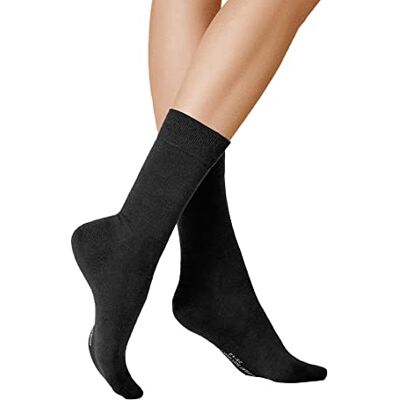 Kunert Calzini da donna in morbida lana di cotone Nero (Black 0070) 35-38 Kunert Calzini da donna in morbida lana di cotone Nero (Black 0070) 35-38