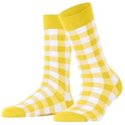 Burlington Vichy W So cotone fantasia 1 paire, Calzini Donna, Giallo Sunshine 1330, 36-41 Burlington Vichy W So cotone fantasia 1 paire, Calzini Donna, Giallo Sunshine 1330, 36-41
