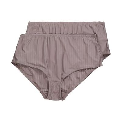 Ulla Popken Midi da Donna, Confezione da 2 Pezzi, Taglio Alto, Grigio Cemento, 54-56 Ulla Popken Midi da Donna, Confezione da 2 Pezzi, Taglio Alto, Grigio Cemento, 54-56