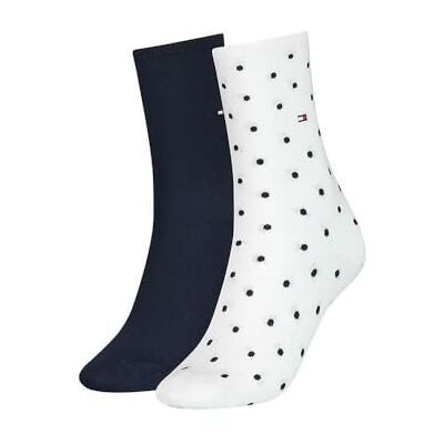 Tommy Hilfiger Classic, Calzini Donna, Bianco 493, 39-42 (Pacco da 2) Tommy Hilfiger Classic, Calzini Donna, Bianco 493, 39-42 (Pacco da 2)
