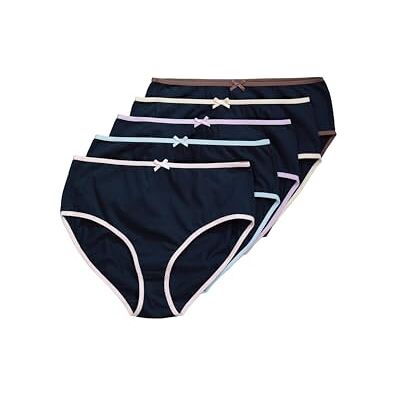 Ulla Popken 5 Pezzi, Lettere Midi, Tubi Colorati Mutande da Uomo, Nero, 58-60 Donna Ulla Popken 5 Pezzi, Lettere Midi, Tubi Colorati Mutande da Uomo, Nero, 58-60 Donna
