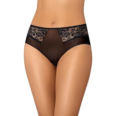 Teyli Slip Donna in Rete – Vita Alta – Dettagli in Pizzo Floreale sui Fianchi. Nero XXL Teyli Slip Donna in Rete – Vita Alta – Dettagli in Pizzo Floreale sui Fianchi. Nero XXL