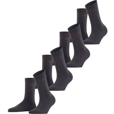 Esprit Solid W So cotone tinta unita confezione multipla, Calzini Donna, Grigio Anthracite Melange 3080, 36-41 Esprit Solid W So cotone tinta unita confezione multipla, Calzini Donna, Grigio Anthracite Melange 3080, 36-41