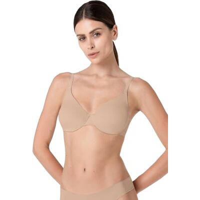 Lovable Reggiseno con Ferretto e Coppe Preformate e Non Imbottite in Microfibra Effetto Lifting, Comfort e Invisibilità Invisible Essence Donna, Nudo Chiaro, 40 / 6C Lovable Reggiseno con Ferretto e Coppe Preformate e Non Imbottite in Microfibra Effetto Lifting, Comfort e Invisibilità Invisible Essence Donna, Nudo Chiaro, 40 / 6C