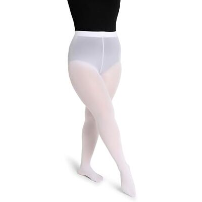 Capezio Studio Basics Collants pour femme Blanc Small Capezio Studio Basics Collants pour femme Blanc Small
