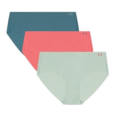 Under Armour Confezione da 3 Slip Hipster da Donna Pure Stretch – Invisibili, Senza Cuciture, Non Lascia segni, Ultraleggeri, Comfort Tutto Il Giorno Under Armour Confezione da 3 Slip Hipster da Donna Pure Stretch – Invisibili, Senza Cuciture, Non Lascia segni, Ultraleggeri, Comfort Tutto Il Giorno