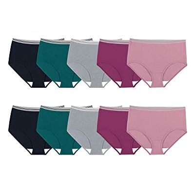 Fruit of the Loom Heather Hi Cut Intimo Donna (Pacco da 10) Fruit of the Loom Heather Hi Cut Intimo Donna (Pacco da 10)