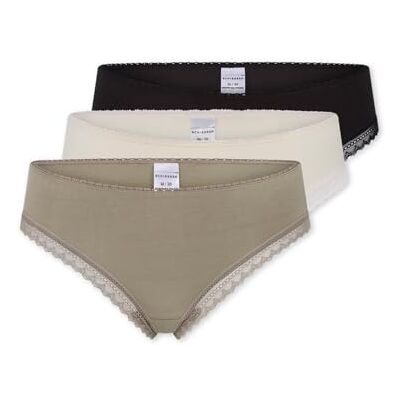 Schiesser Confezione da 3 Perizoma da Donna con Pizzo – Modern Multipacks, Ordinati 6, 44 Schiesser Confezione da 3 Perizoma da Donna con Pizzo – Modern Multipacks, Ordinati 6, 44