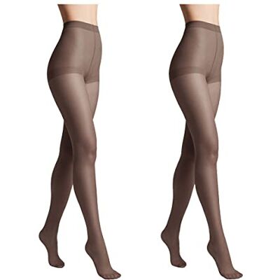 Conte elegant SOLO 20 DEN Set di 2 Collant da Donna Semiopachi, Resistenti Collant da Donna Sottili con Slip Marcati Calze Lisce Taglia 2 Grafite Conte elegant SOLO 20 DEN Set di 2 Collant da Donna Semiopachi, Resistenti Collant da Donna Sottili con Slip Marcati Calze Lisce Taglia 2 Grafite