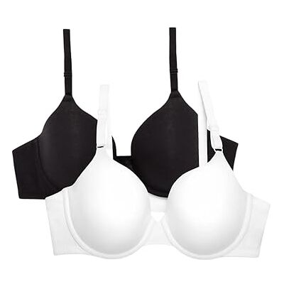 Fruit of the Loom Smooth Cotton T-Shirt Bra Ultra-Soft, Flexible, And Invisible Under Tees Reggiseno a t-Shirt Donna (Pacco da 1) Fruit of the Loom Smooth Cotton T-Shirt Bra Ultra-Soft, Flexible, And Invisible Under Tees Reggiseno a t-Shirt Donna (Pacco da 1)