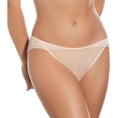 Selene , Mutanda Donna a Vita Bassa, Slip in Tulle e Morbido Pizzo, Collezione Marcela/Laia, Colore Rosa, Taglia XL Selene , Mutanda Donna a Vita Bassa, Slip in Tulle e Morbido Pizzo, Collezione Marcela/Laia, Colore Rosa, Taglia XL